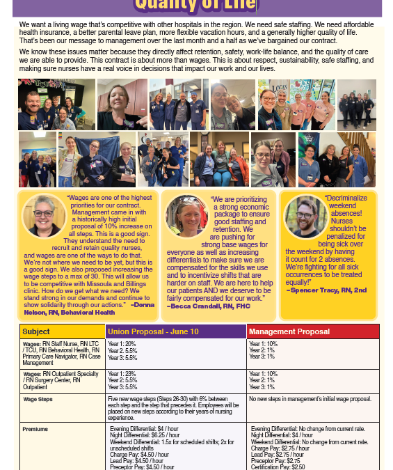 Our Focus: Quality Patient Care and Quality of Life