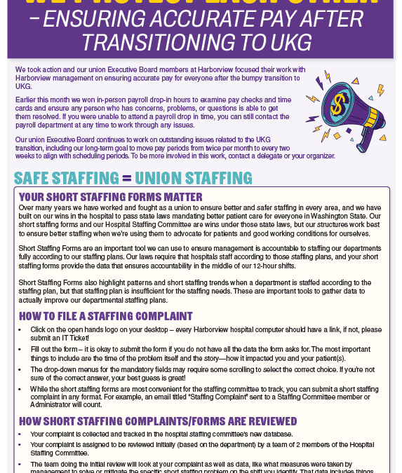 WE PROTECT EACH OTHER — Ensuring Accurate Pay After Transitioning to UKG