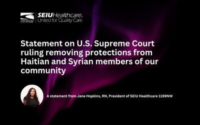 Statement on SCOTUS ruling removing protections from Haitian and Syrian immigrants