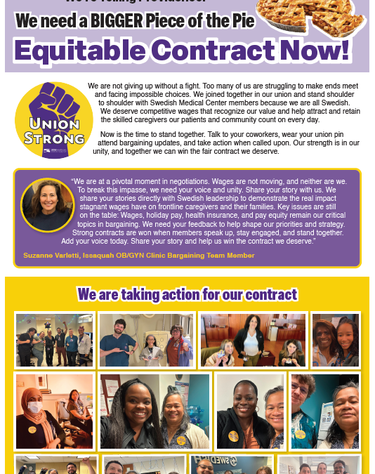 We’re Telling Providence: We need a BIGGER Piece of the Pie Equitable Contract Now!